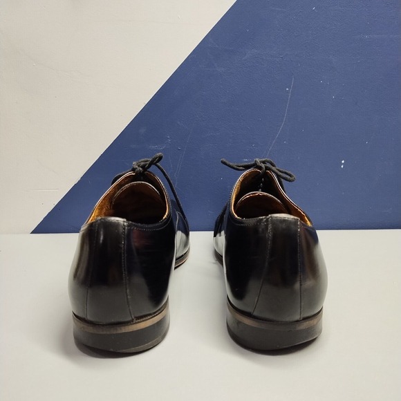 Florsheim Francisco Oxford Dress Shoes Men Size 11 Black Comfort Cap Toe Lace Up - Picture 4 of 10